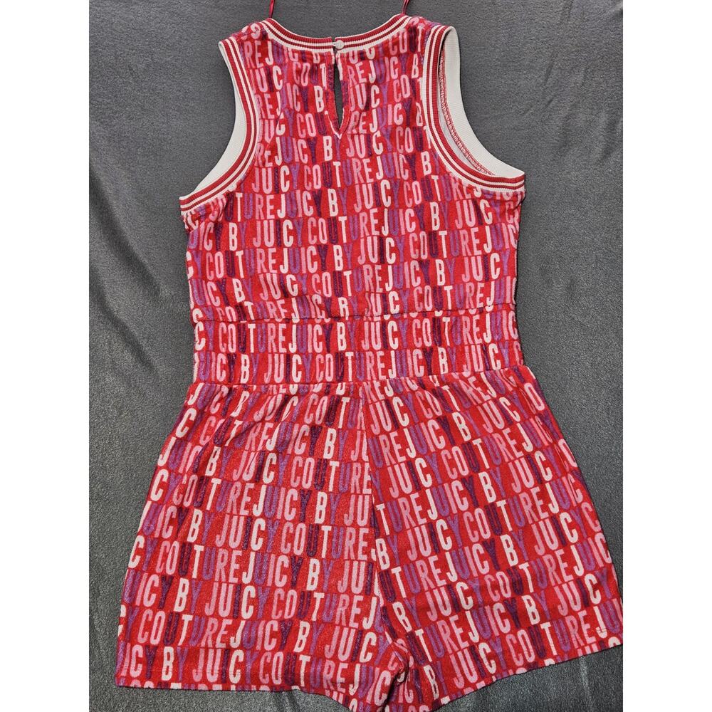 Juicy Couture Romper Womens Medium Pink Terry Cloth Logo Romper By Juicy Couture - Picture 9 of 9